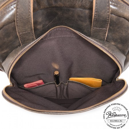  Кожаный рюкзак "Артур" (коричневая наппа) 